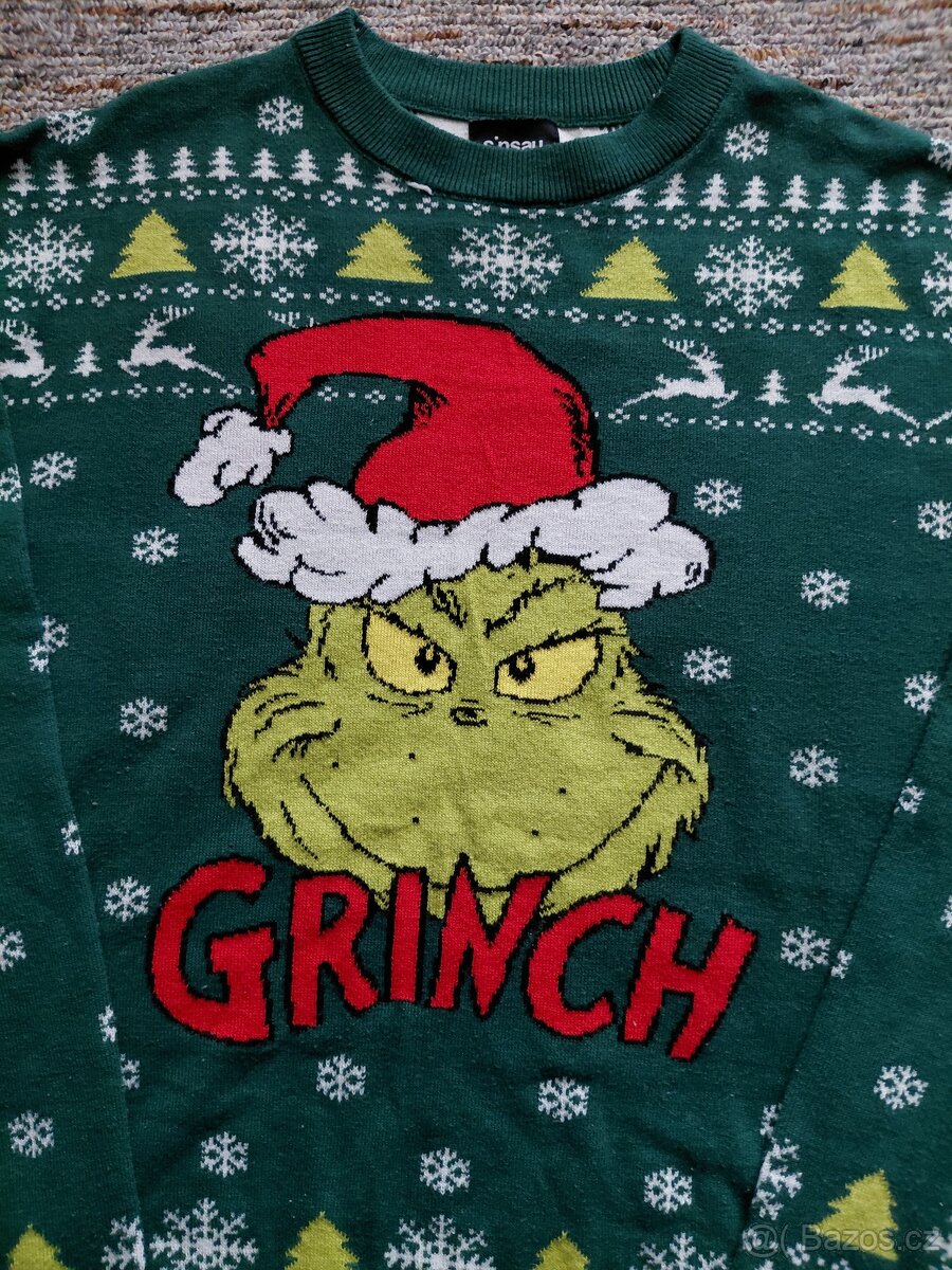 Vanocni svetr s motivem Grinch velikost XS - 2