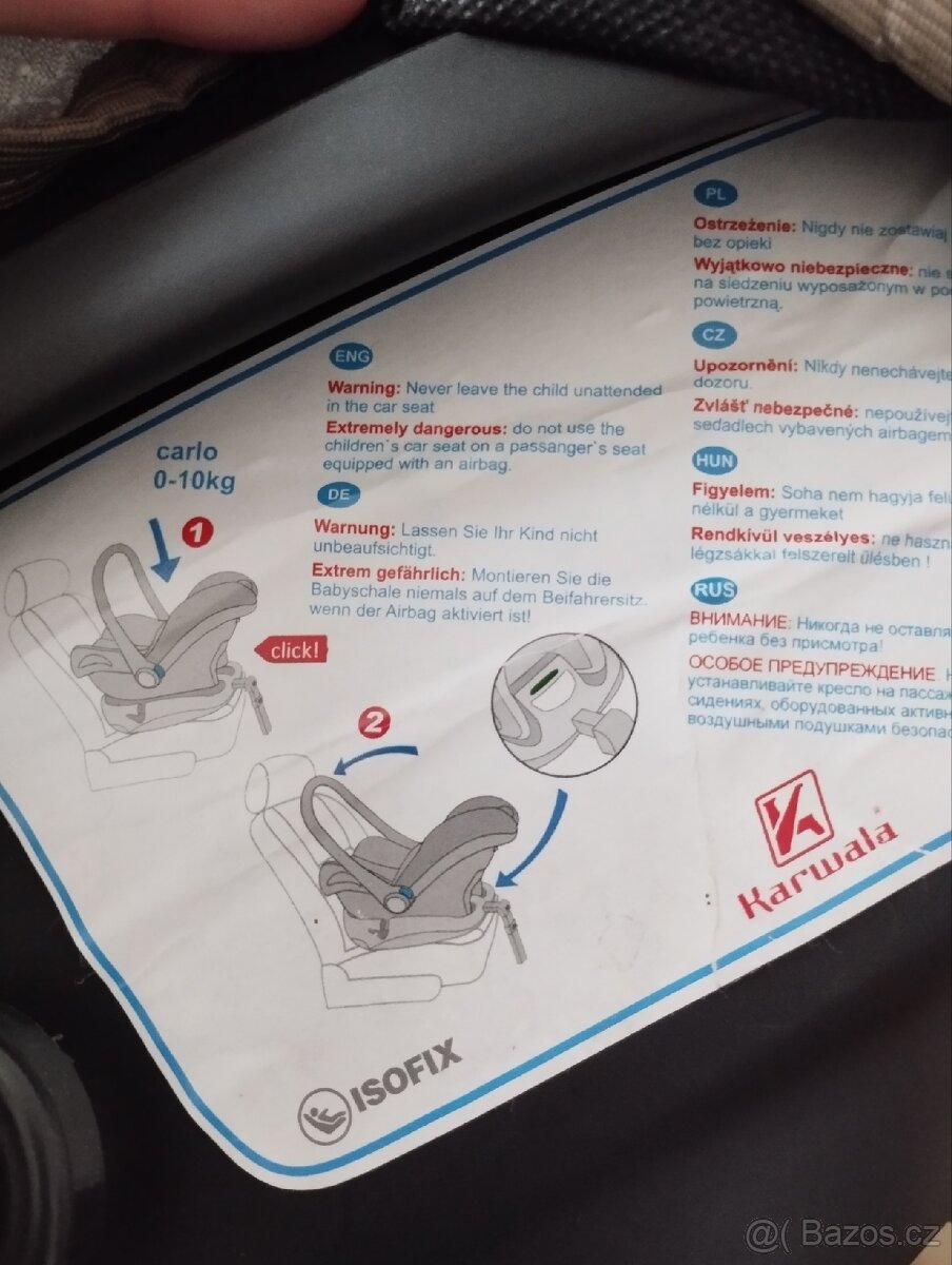 Dětská autosedačka vajíčko + Isofix - 2