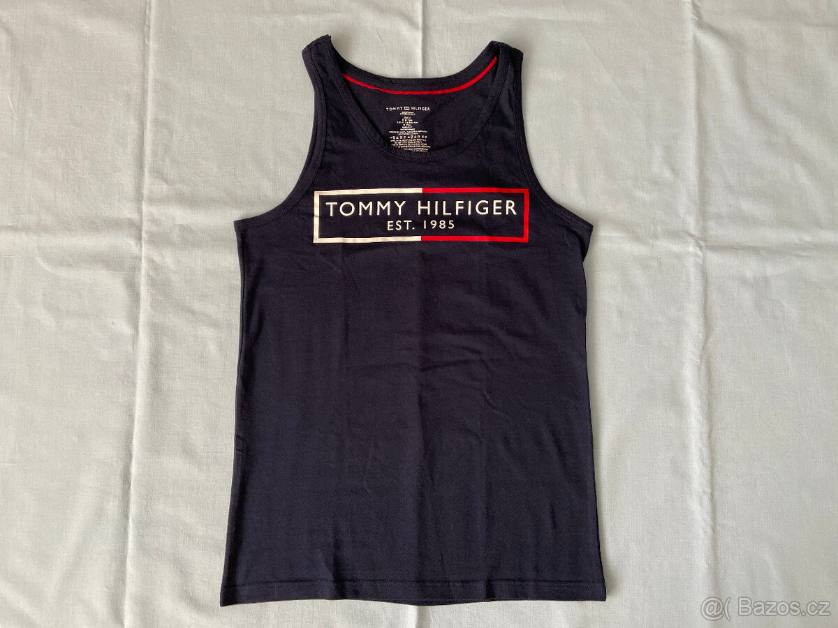 Pánské tričko Tommy Hilfiger, bez rukávů, vel. pánské "S". - 2