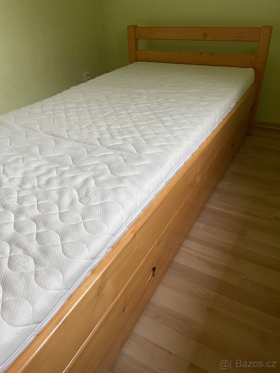 Postel z masivu 90x200 - 2