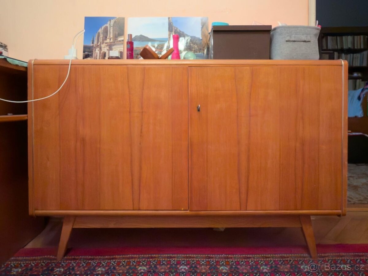 Retro knihovna, skříňky - 2