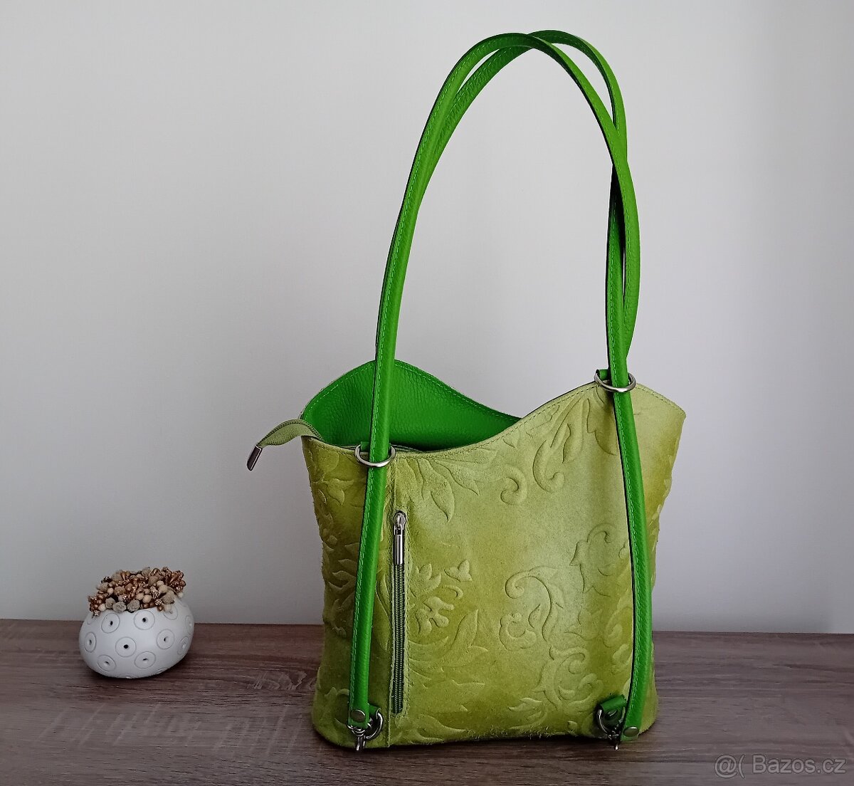 F.Z. Genuine Leather dámská kabelka + batůžek kožená - 2