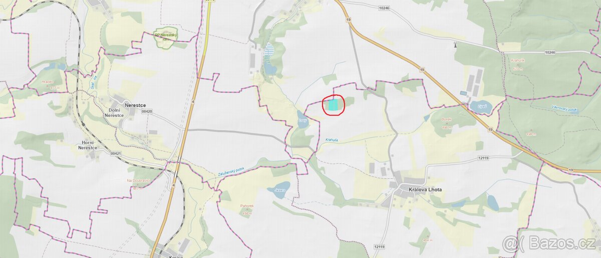 Prodám pozemky v katastrálním území Králova Lhota - 2