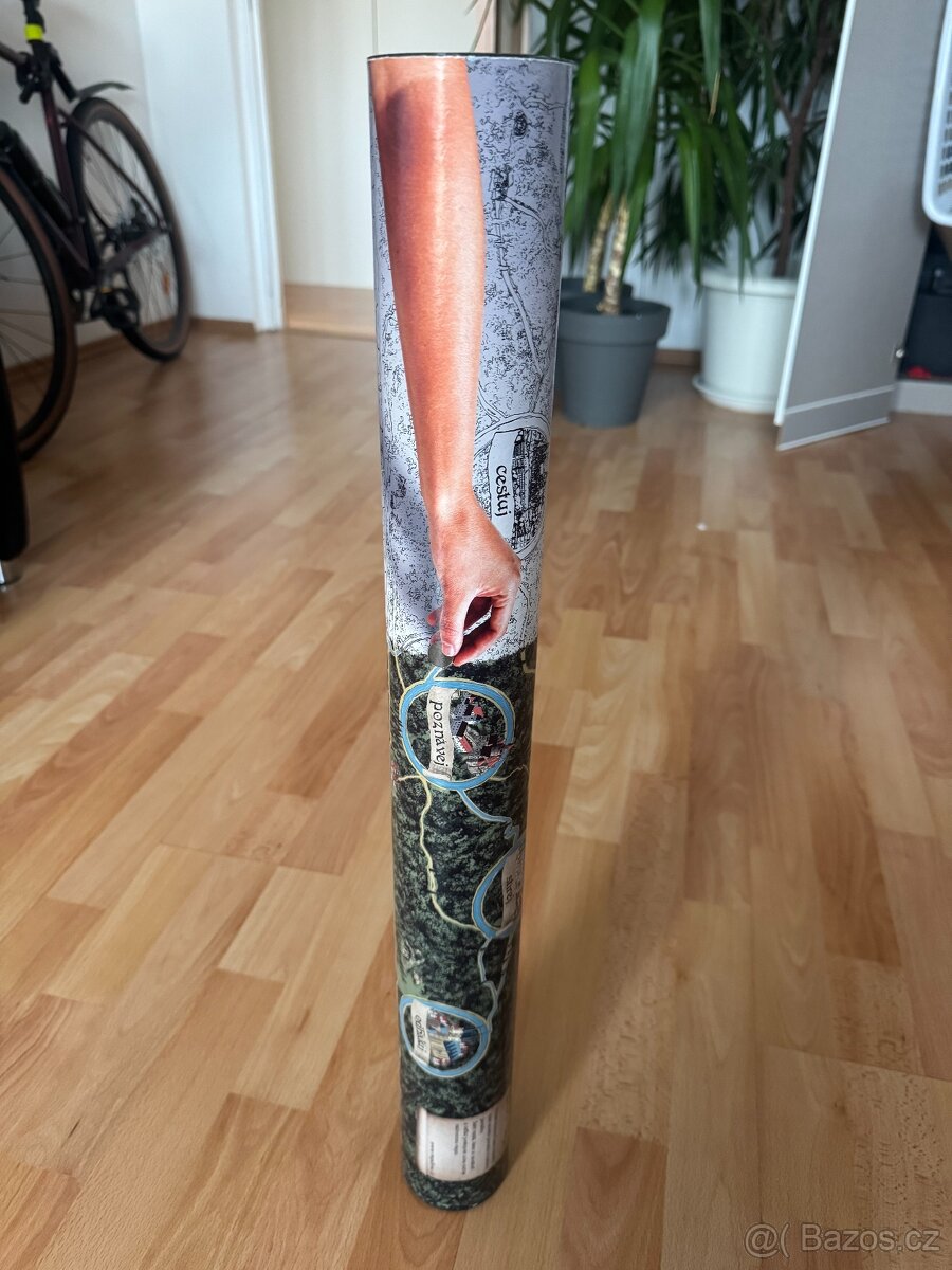 Turistická stírací mapa Česká republika 60x90 - 2