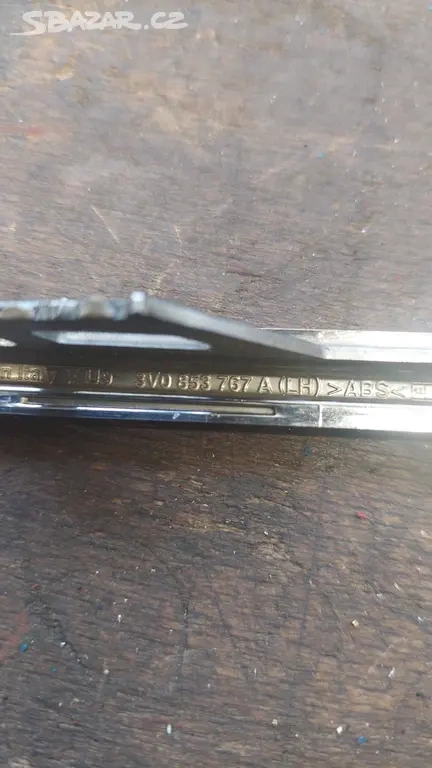 Chrom lišta mřížky levá superb III 3V0 853 767 - 2