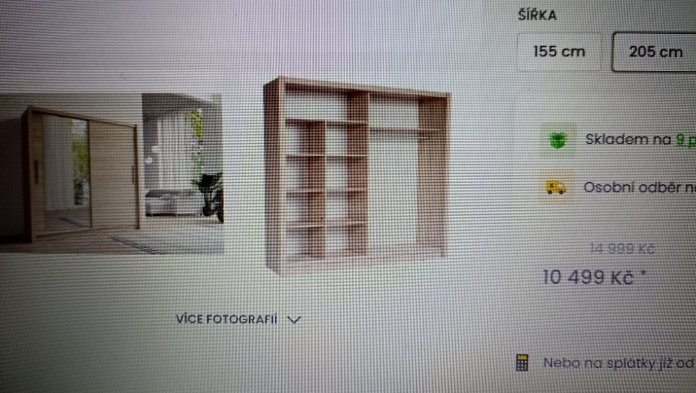 Šatní skříň se zrcadlem - 2