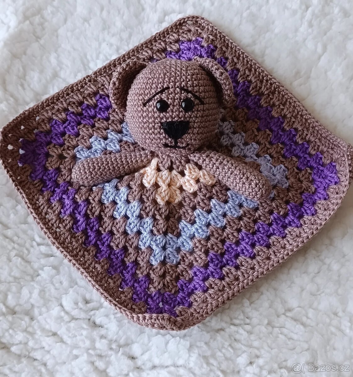 Háčkovaná sada pro miminko medvídek - 2
