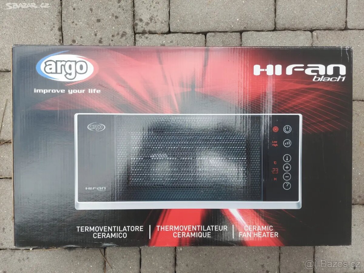 Nástěnný teplovzdušný ventilator Argo - 2