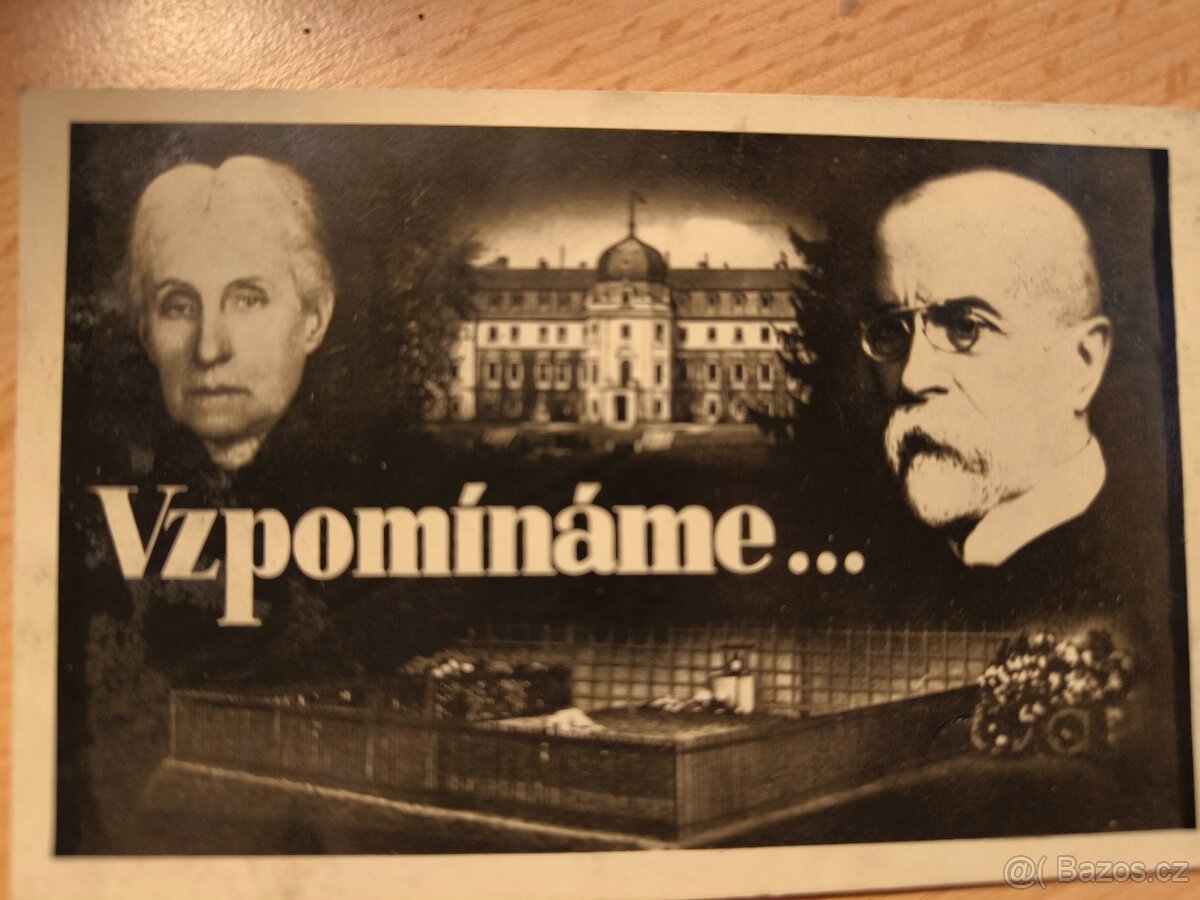 TGM - 2 smuteční pohlednice. - 2