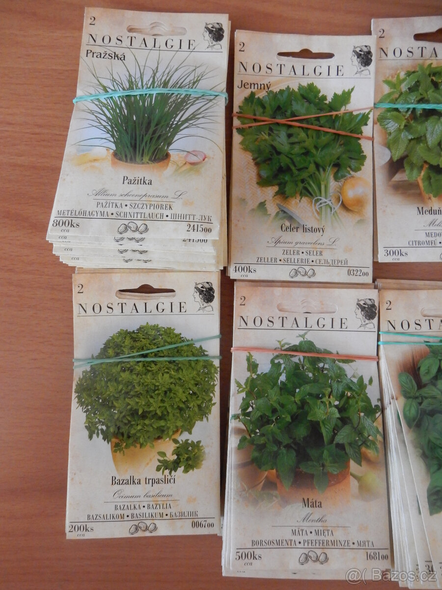 Semínka bylinek,listové zeleniny Moravoseed,Nostalgie - 2