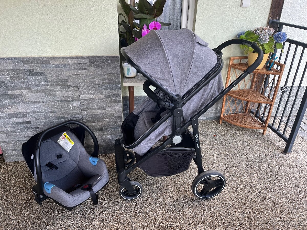 Kočárek kinderkraft Juli 3v1 šedý - 2