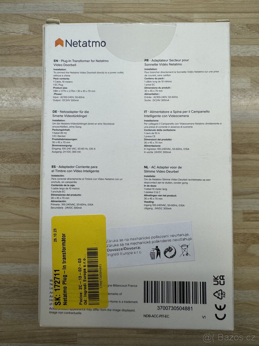 Netatmo Plug-In transformátor - 2