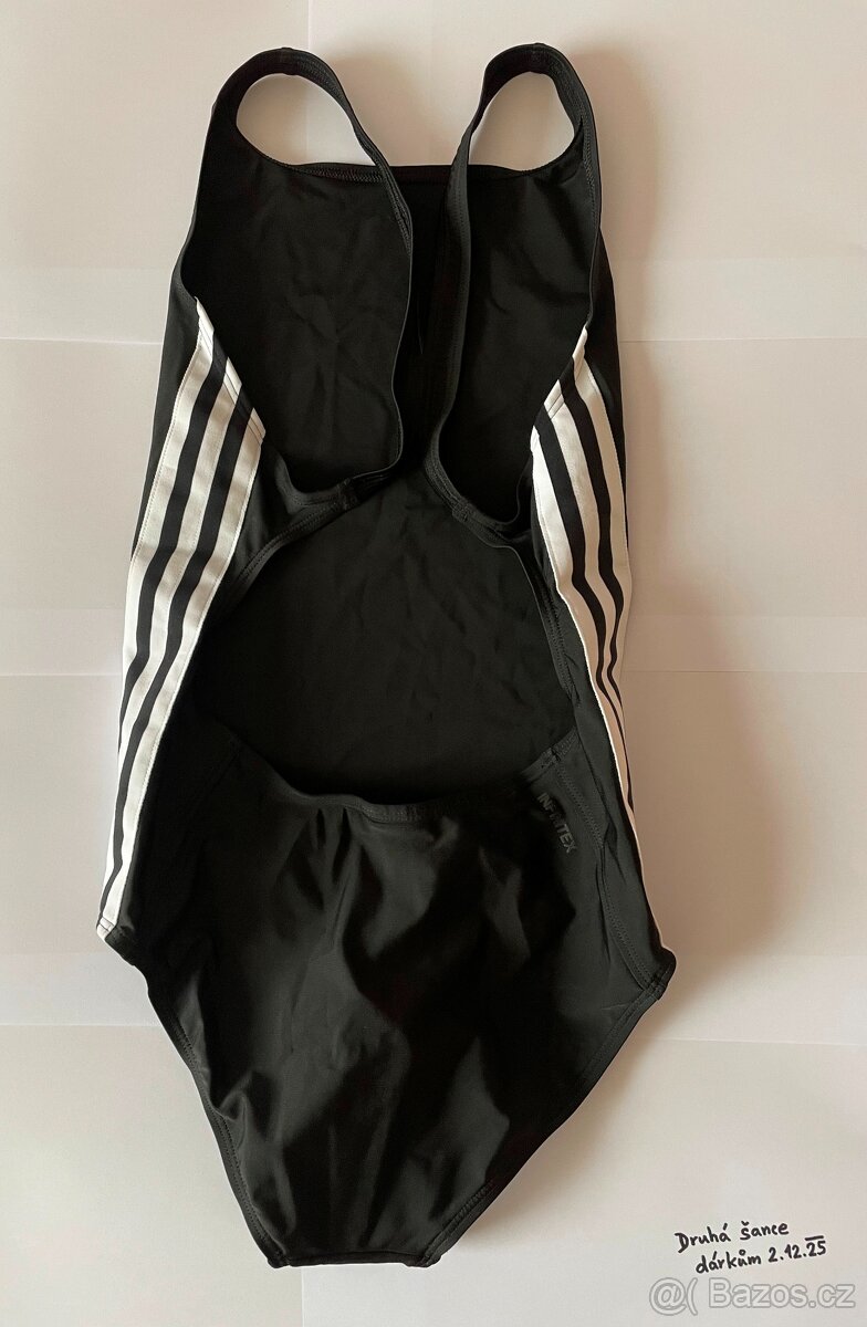 NOVÉ DÍVČÍ SPORTOVNÍ PLAVKY ADIDAS VEL.164 - 2