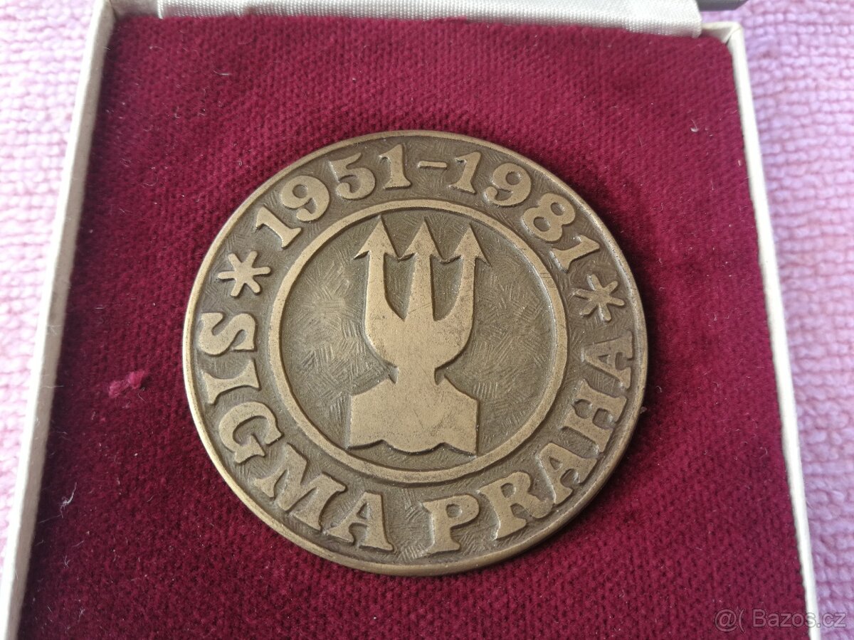 Plaketa Sigma Praha 1951-1981 - 2