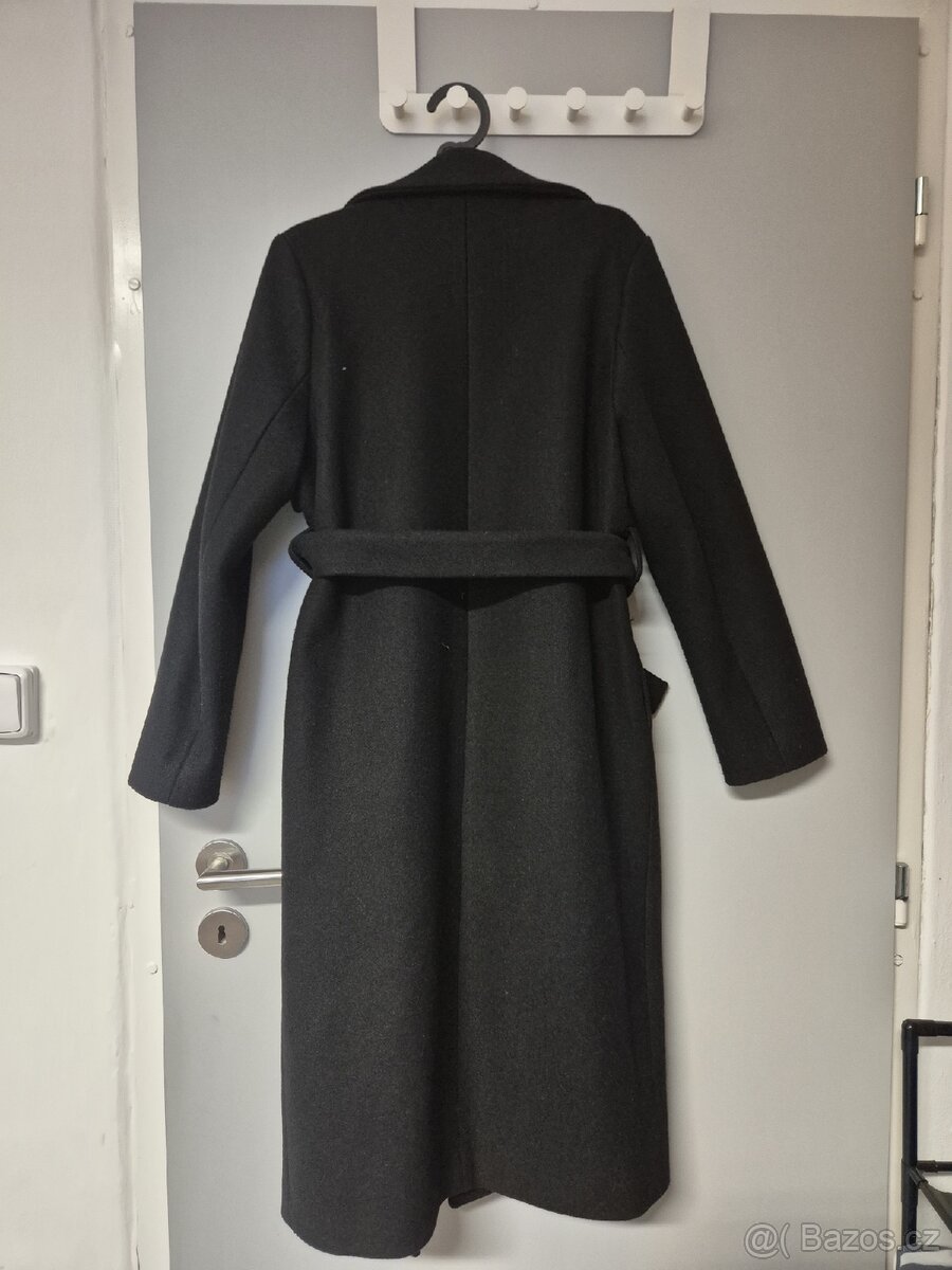 Dámský slim černý kabát - jako nový - 2