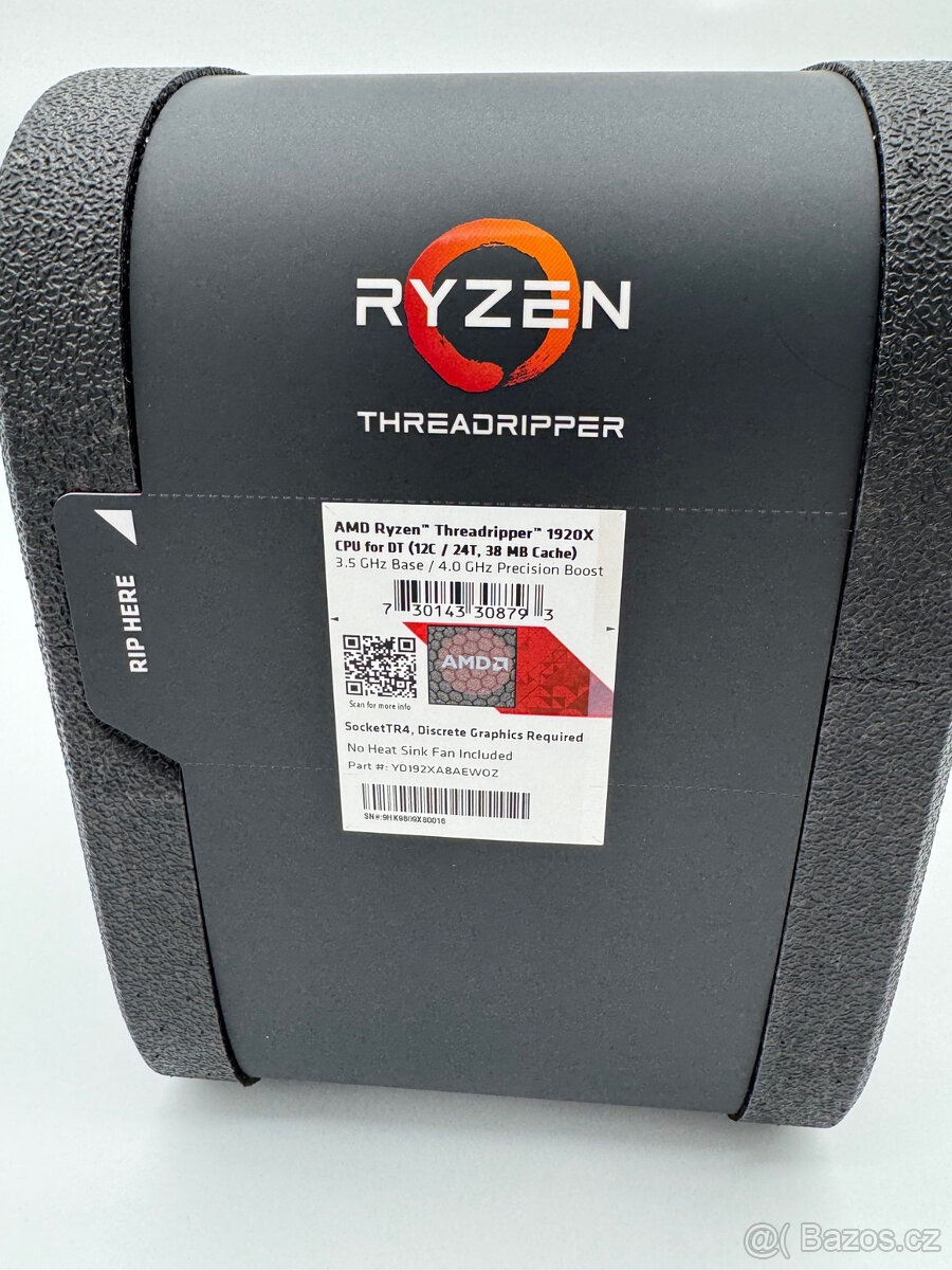 AMD Ryzen Threadripper 1920X (BOX) - NOVÝ, Odpočet DPH - 2