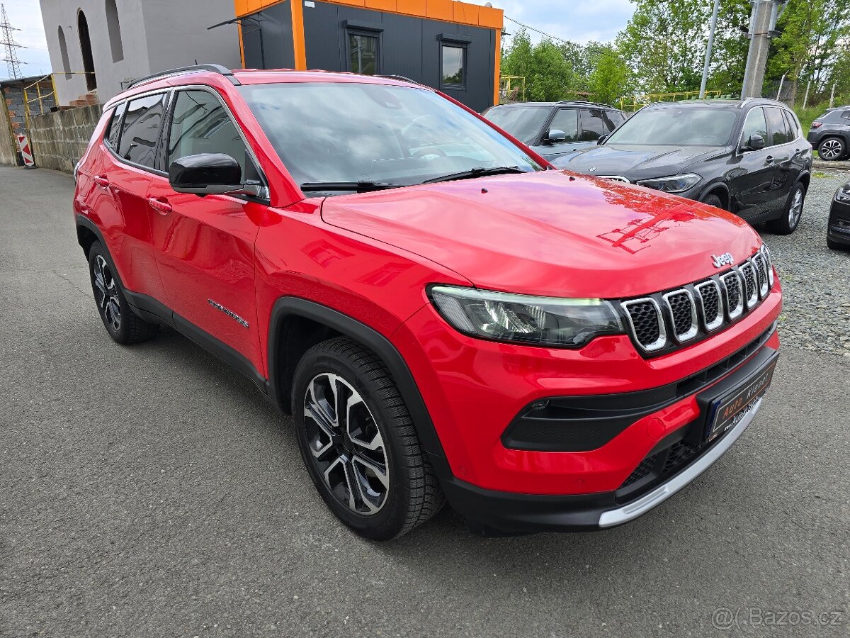 JEEP COMPASS 1,3 110kW LIMITED 2022 KAMERA NAVI KŮŽE ČR -DPH