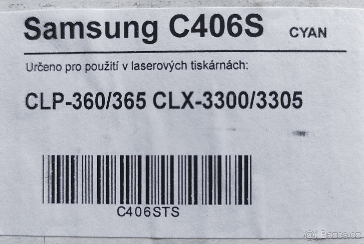 Prodám 2 tonery SAMSUNG C406S a M406S - 2