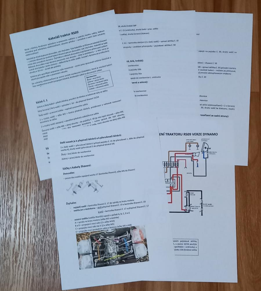 kabeláž traktor Fortschritt RS09 - 2
