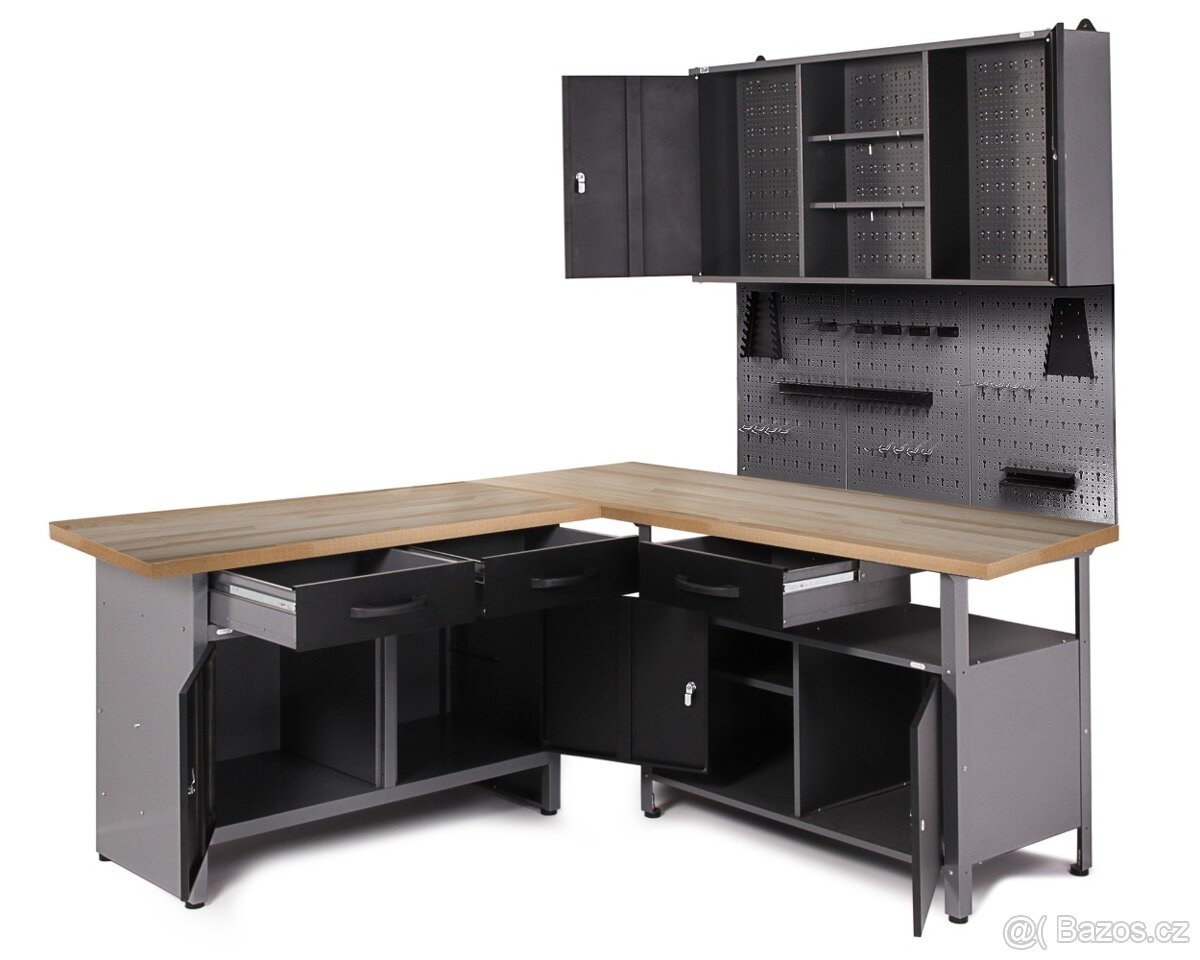 Dílenský pracovní stůl - ponk rohový - 2