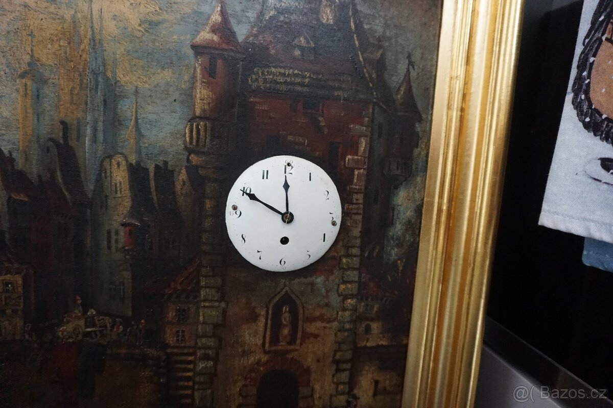 obrazove hodiny na plechu - 2