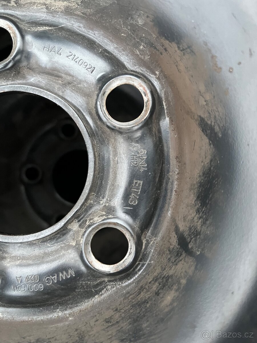 Plechové disky 5x100 R14 Fabia 1 - 2