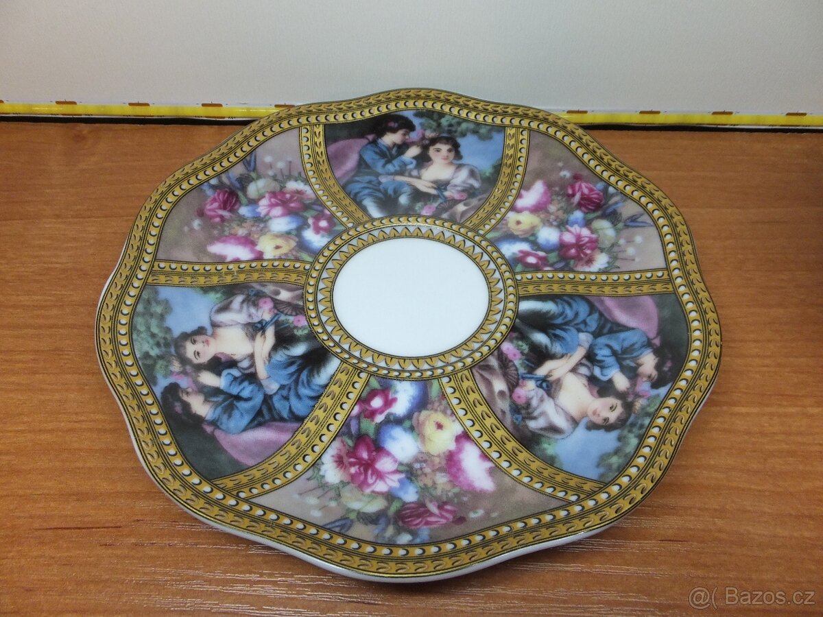 Krásný šálek s podšálkem, Čínský porcelán značený. - 2