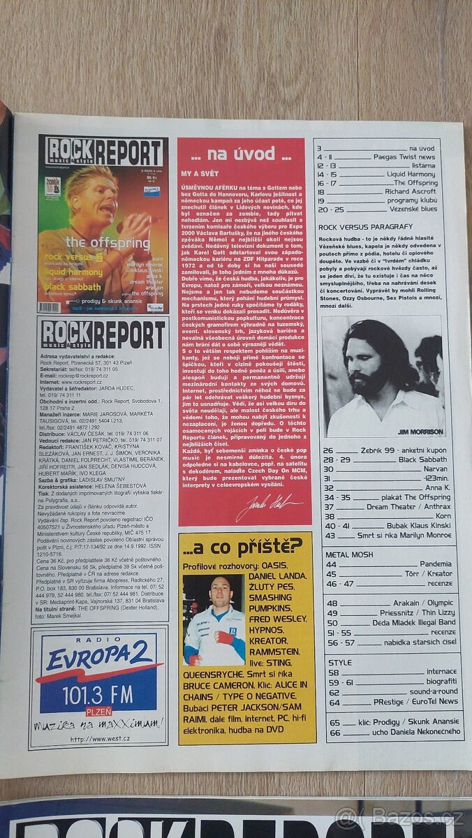 Časopisy Rock Report rok 2000 - 2