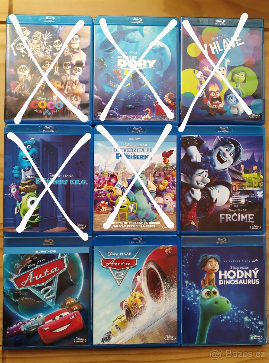 Filmy na blu-ray od PIXAR a DREAMWORKS - 2