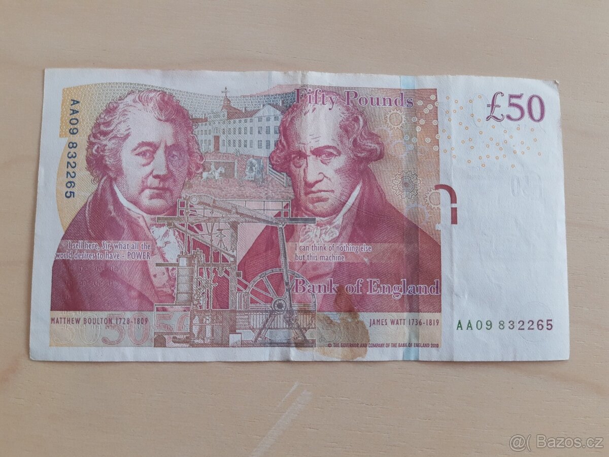 Bankovky Velká Británie Královna Alžběta - 2