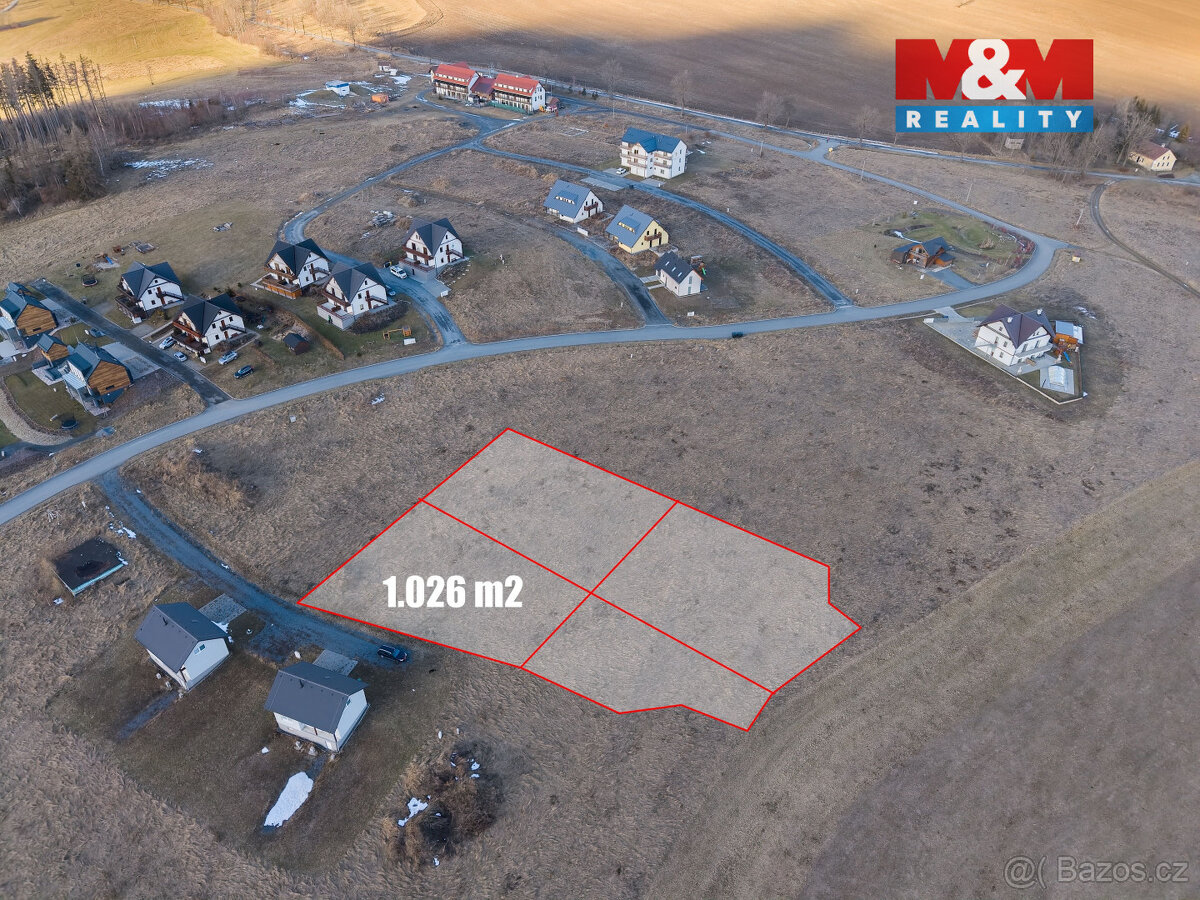 Prodej pozemku k bydlení, 1026 m², Václavov u Bruntálu - 2