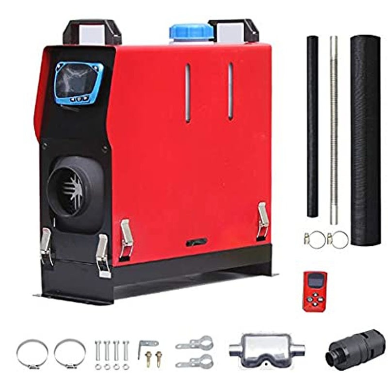 Naftové topení, dálkový ovladač s LCD, 12V a 220 V, odpočet - 2