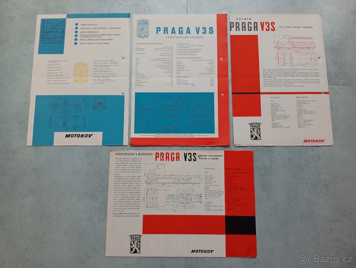 Originální prospekty Praga k zarámování - 2