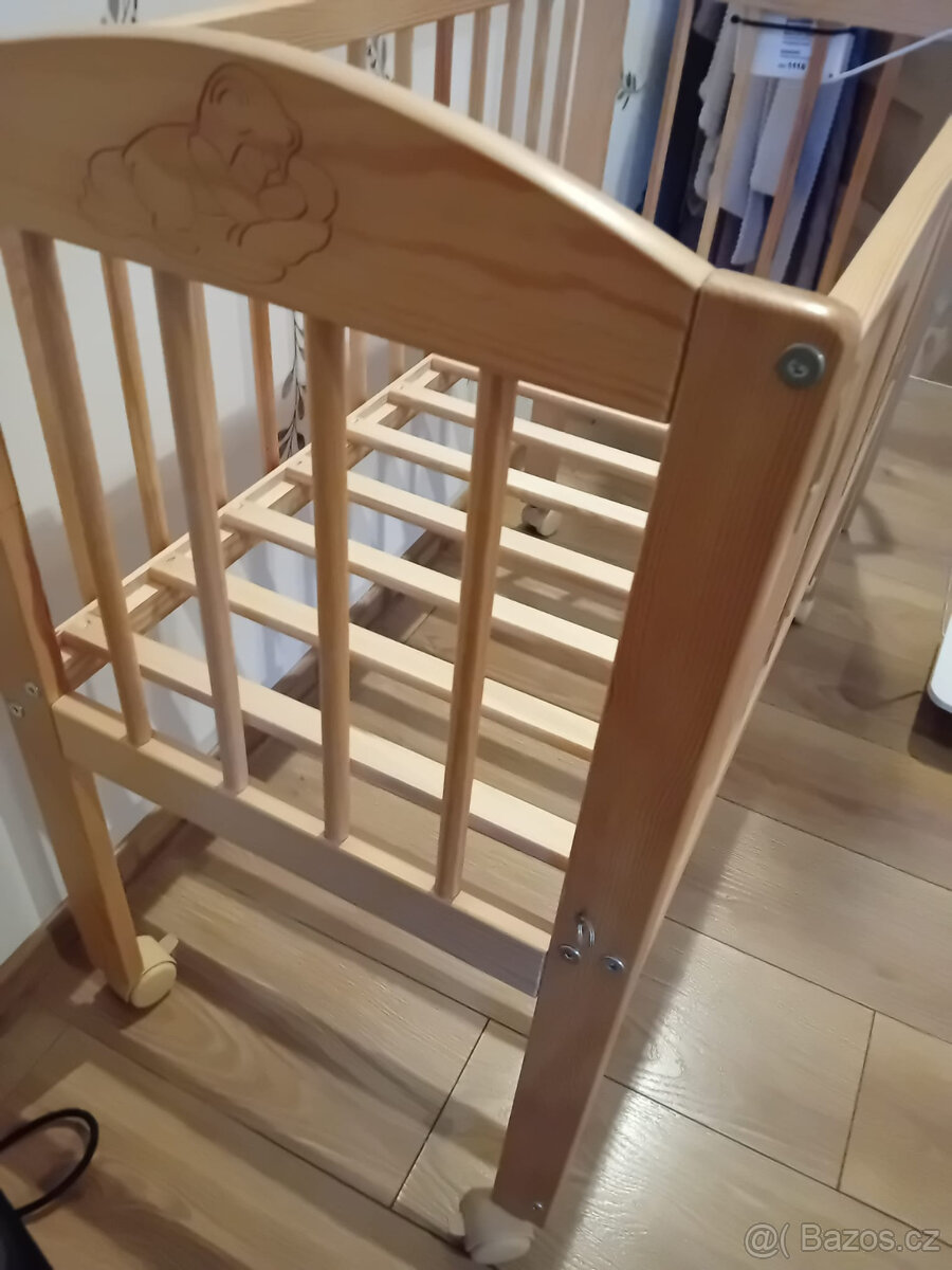 detska postylka na kolečkách 40x90 - 2