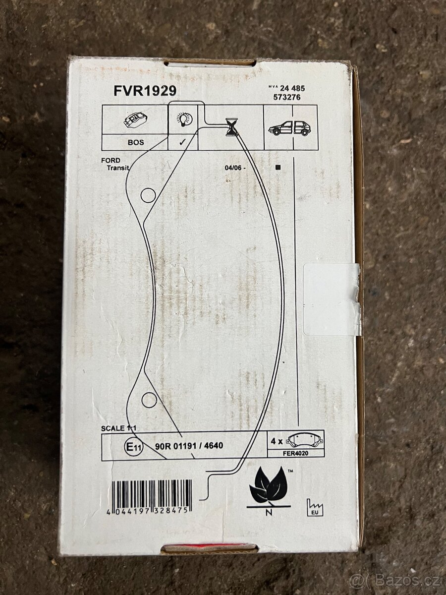 Brzdové destičky Ferodo ford transit FVR1929 - 2