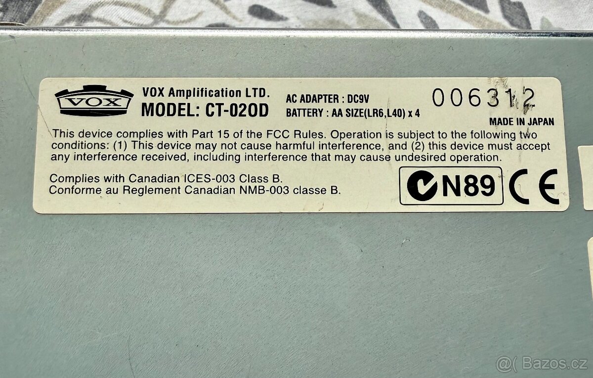 VOX Cooltron Big Ben Overdrive (CT-020D) lampový - 2