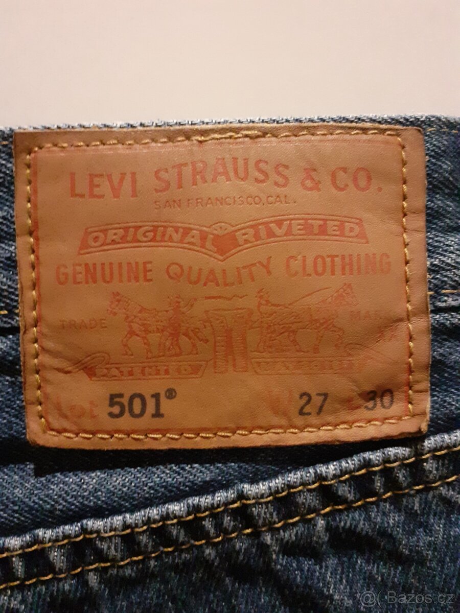 Levi's 501 vel.27/30 original džíny - 2