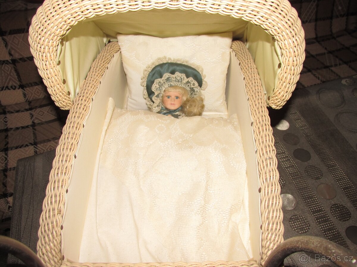 kočár retro košatinka pro panenky - 2