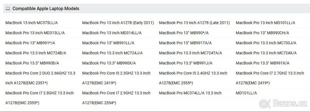 baterie A1322 pro notebooky Apple MacBook Air 13" (4hod) - 2