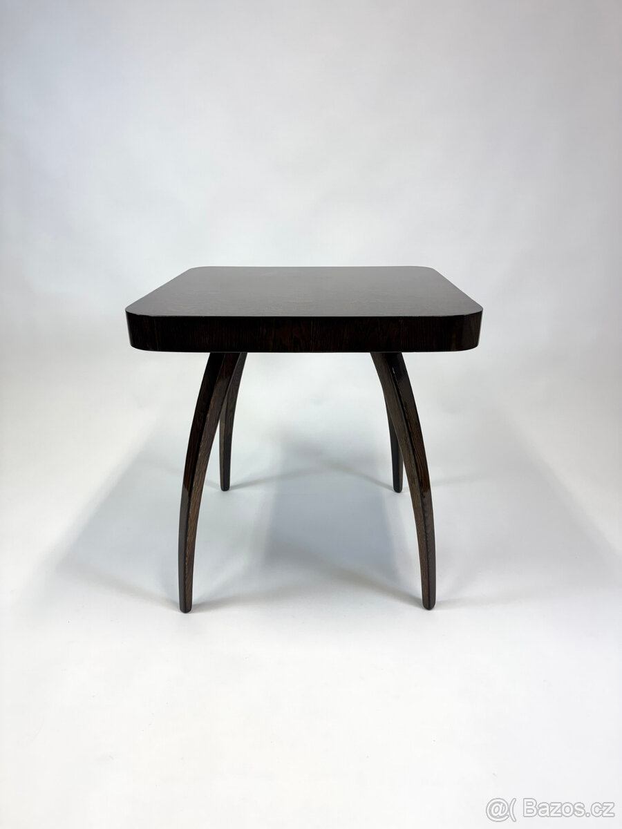 Konferenční stolek Halabala po renovaci - šelak - 2