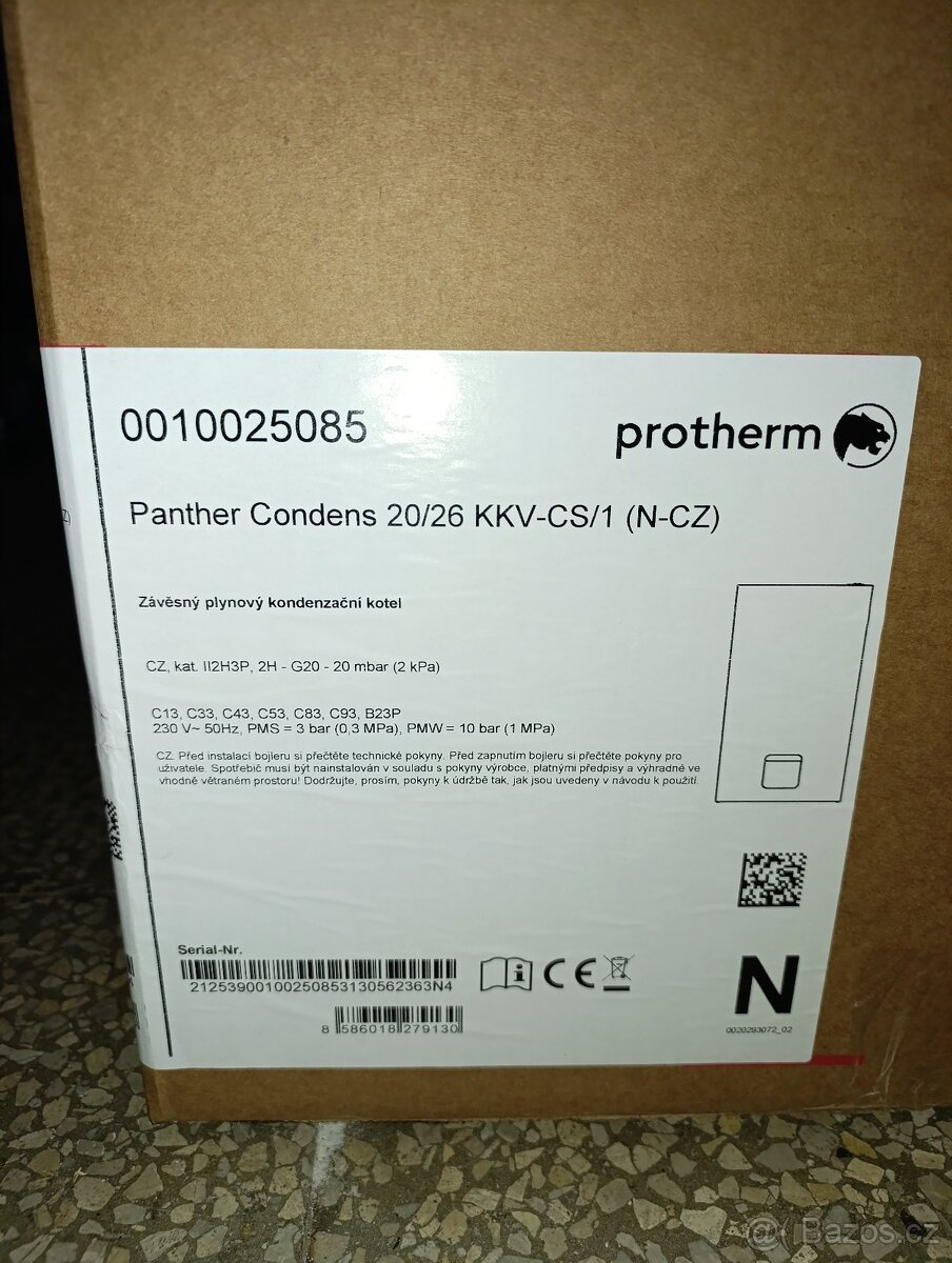 Plynový kondenzacní kotel Protherm Panter 20/26 KKV CS/1 - 2