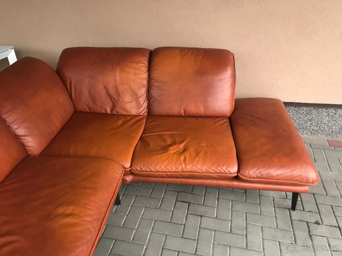 Kožena rohova sedačka Will Schilling - 2