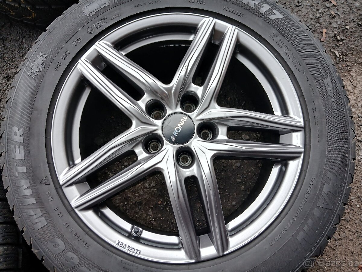 Sada ALU kol Ronal 215/60R17 zimní - 2