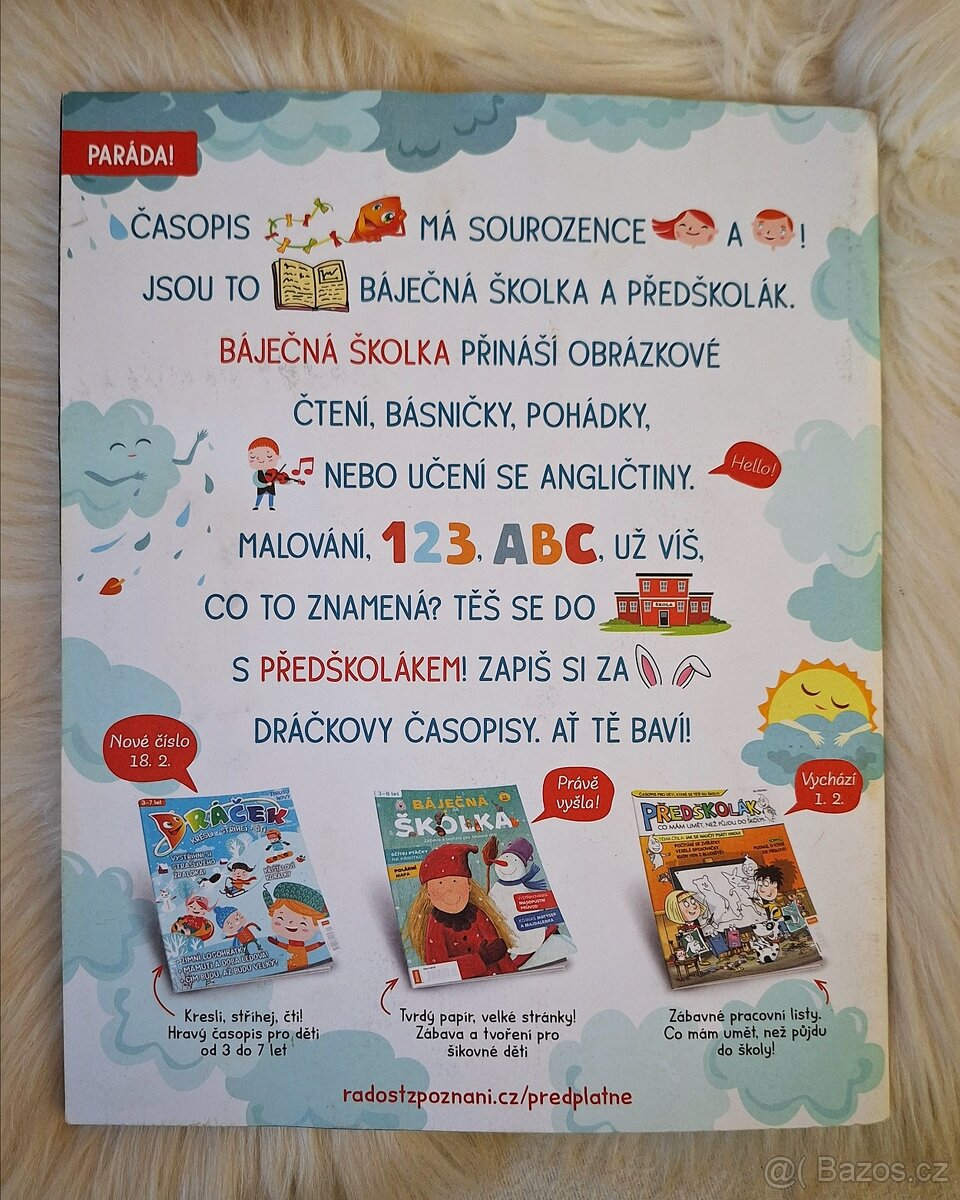 Prosvětlovačky sešit DRÁČEK 3-7 let - 2