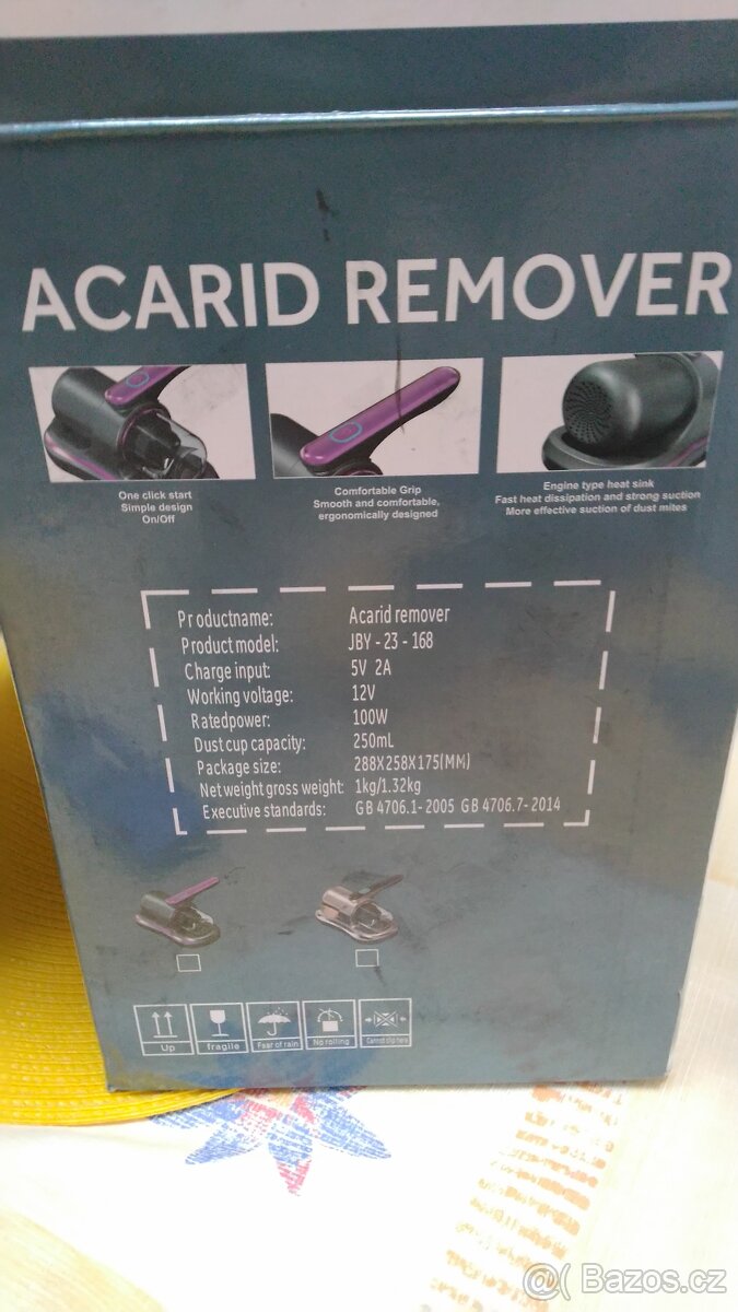 Ruční vysavač do postele s UV lampou proti roztočům - 2