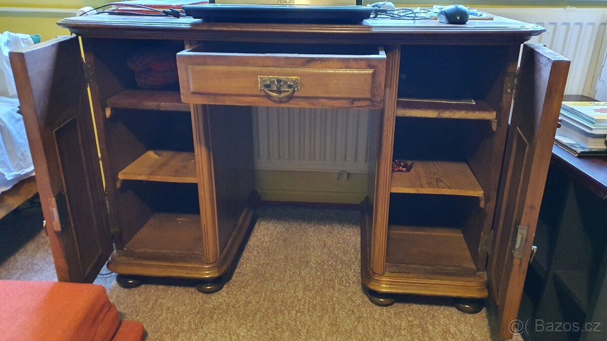 Starožitný restaurovaný psací stůl - 2