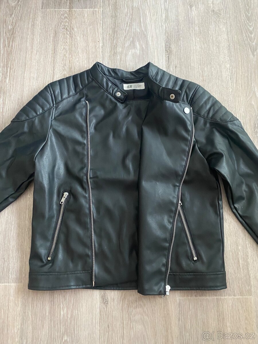 Nová koženková bunda H&M vel. 140 - 2