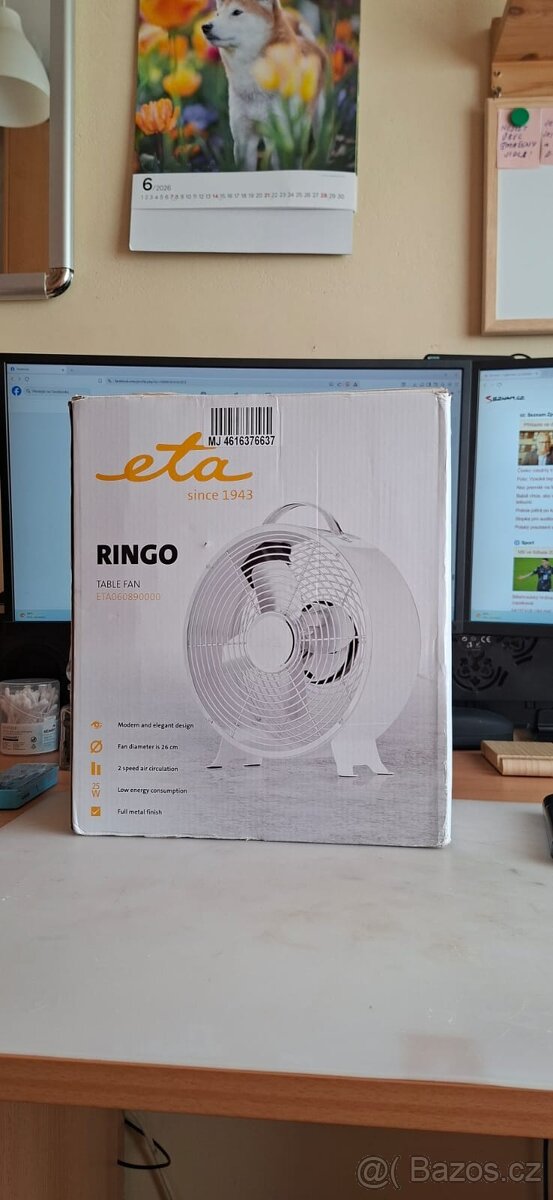Prodám Ventilátor ETA 0608 90000 RINGO - 2