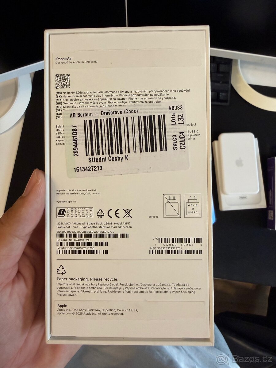IPhone (17) Air - 256 GB, vesmírně černá - 2