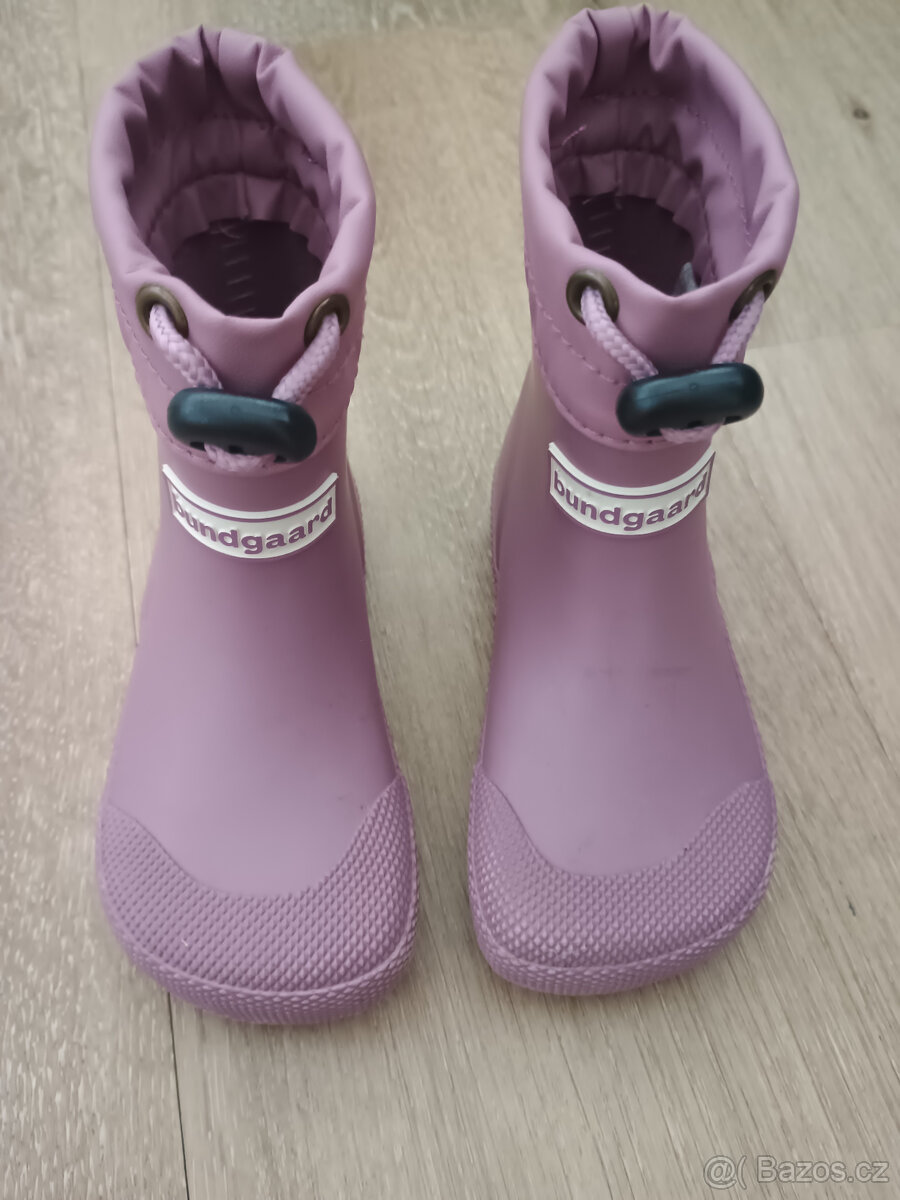 Barefoot dětské gumáky Bundgaard - růžové vel. 22 - 2